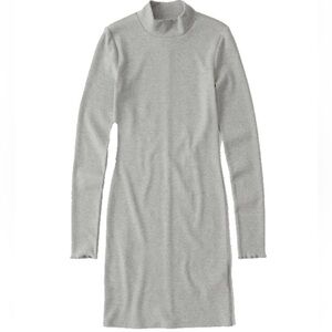 Abercrombie & Fitch Knit Mock Neck Dress - Grey